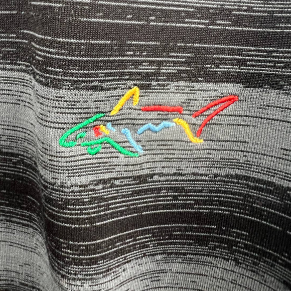 Greg Norman Men's Play Dry Polo Black/Gray Size XL - Picture 4 of 5